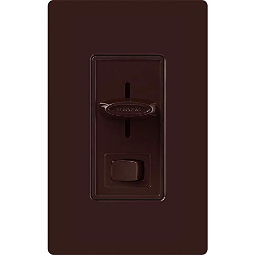 Lutron Skylark LED+ Dimmer Switch for Dimmable LED, Lutron Dimmer Switch For Halogen and Incandescent Bulbs, 150W/Single-Pole or 3-Way, SCL-153P-BR, Brown - color: Brown