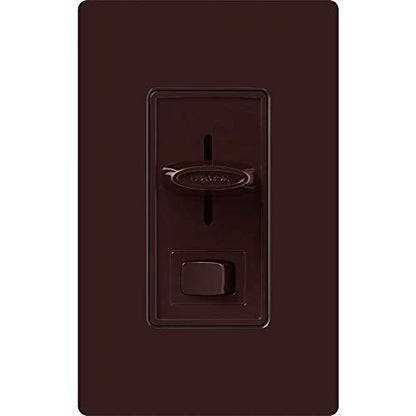 Lutron Skylark LED+ Dimmer Switch for Dimmable LED, Lutron Dimmer Switch For Halogen and Incandescent Bulbs, 150W/Single-Pole or 3-Way, SCL-153P-BR, Brown - color: Brown