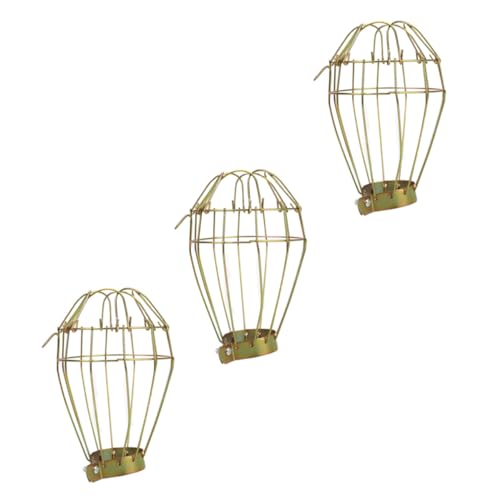 BESTonZON 3Pcs Heating Lamp Protector Iron Mesh Net Lampshade for Pet Supplies for Reptile Enclosures Prevents Burns from Heat Sources Durable Design for Use