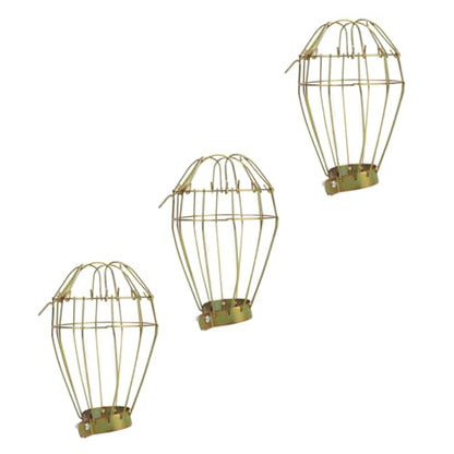 BESTonZON 3Pcs Heating Lamp Protector Iron Mesh Net Lampshade for Pet Supplies for Reptile Enclosures Prevents Burns from Heat Sources Durable Design for Use