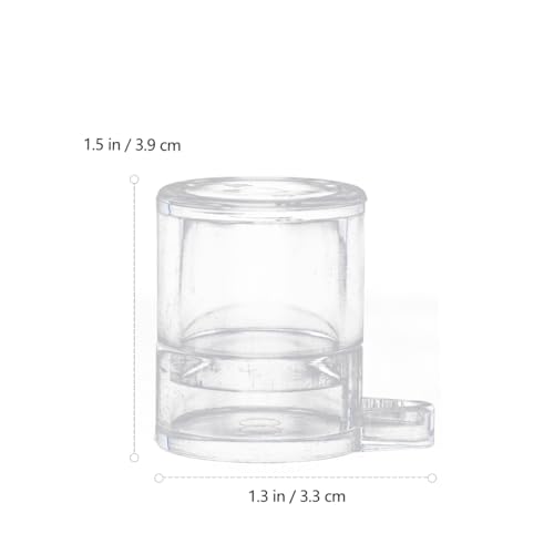 Ant Water Feeder Bowl with Separate Feeding Port Transparent Acrylic Mini Water Dish for Ants Nest Hydration and Nature Observation 1.53X1.29X1.18 Inch 2 Pack