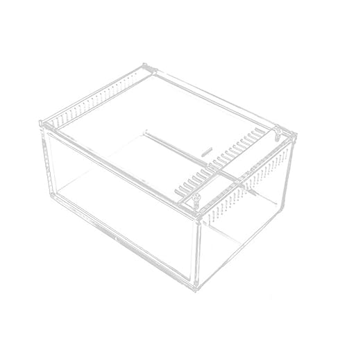 YARNOW Reptile Enclosure 1pc Acrylic Reptile Box Ventilation Perfect for Travel Breeding
