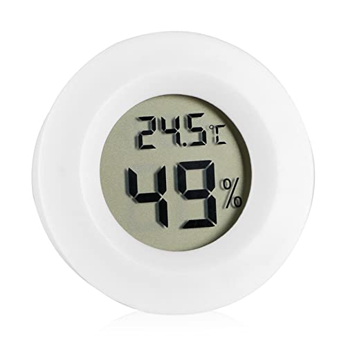 Zopsc Digital Temperature Humidity Meter, LCD Thermometer Hygrometer for Reptile Pet, Digital Hygrometer with Probe, Indoor Humidity Monitor for Terrarium Incubator