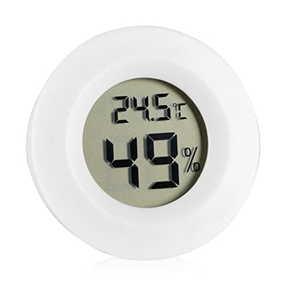 Zopsc Digital Temperature Humidity Meter, LCD Thermometer Hygrometer for Reptile Pet, Digital Hygrometer with Probe, Indoor Humidity Monitor for Terrarium Incubator
