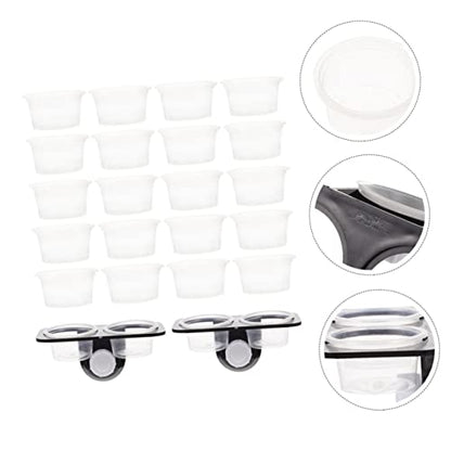 1Set Reptile Feeding Ledge with Suction Cup Reptile Feeder for Gecko Water Bowl Compact Durable Feeding Dish for Terrarium for Crested Gecko Leopard Gecko