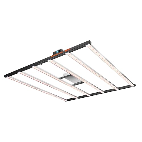 Spider Farmer SE7000 730W LED Grow Light, 5x5ft Coverage, Full Spectrum Dimmable Bar Style, Smart App Control & Daisy Chain, Commercial & Vertical Farming Growing Lamps - size: 5x5 Coverage-730W