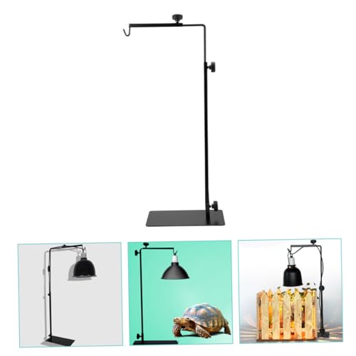 Reptile Heat Lamp Stand Adjustable Metal Lamp Rack for Reptile and Plant Lighting Compact Design for Terrariums and Basking Areas Prevents Scalding and Ensures Safety