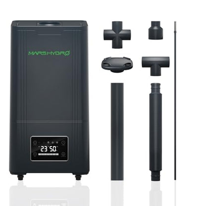 MARS HYDRO Plant Humidifier 15L,with Adjustable Humidity,Timer Function,Ultrasonic Precise and Silent Operation,No-Leak Seal for Grow Tent,Indoor Planting,Greenhouse,Bedroom - size: 15L