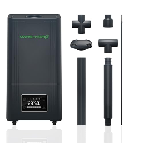 MARS HYDRO Plant Humidifier 15L,with Adjustable Humidity,Timer Function,Ultrasonic Precise and Silent Operation,No-Leak Seal for Grow Tent,Indoor Planting,Greenhouse,Bedroom - size: 15L