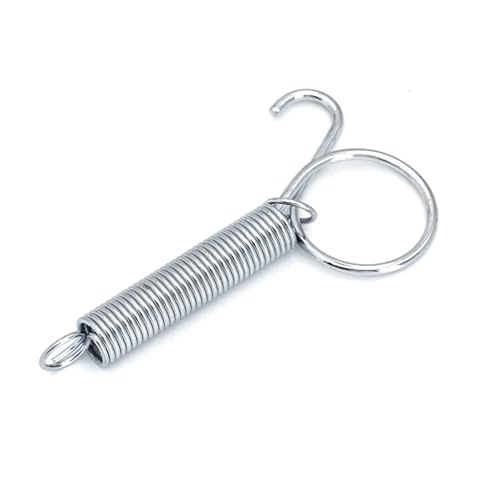 24 PCS Multipurpose Spring Animal Cage Latches Lock Rabbit Door Tension with Hook(75mm) - color: 75mm
