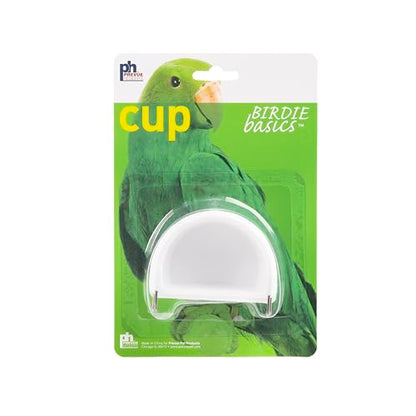 Prevue Pet Products 2-Pack Universal Plastic Hanging Cups - Bowl Set for Small Birds, Cage Food or Water Feeders, Easy Clip-On Design, Replacement Bird Cage Accessories