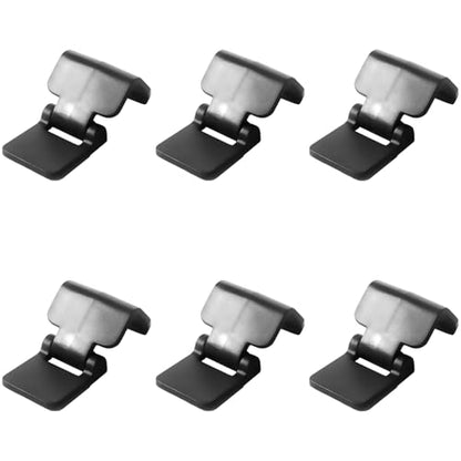 6 Pcs Black Plastic Aquarium Clips, Terrarium Lock, Reptile Cage Lock, Old Version Escape Reptile Clips, Pet Terrarium Lid Latch, Fits 0.7 in / 1.7 Cm Lid