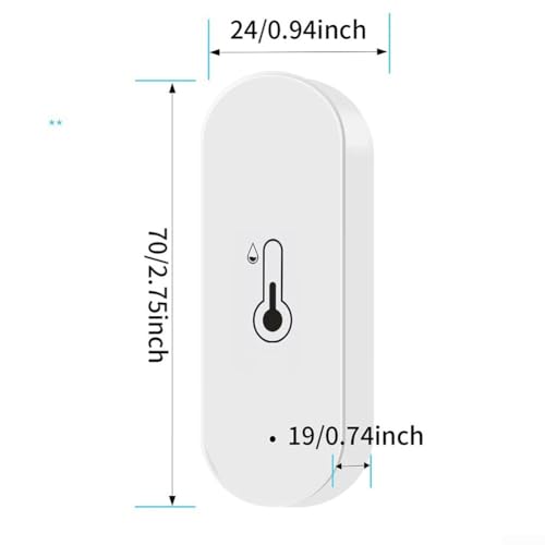 For Cozylife WIFI Indoor for temperature And Humidity Sensor With App Controlled Alerts And Wireless Connectivity