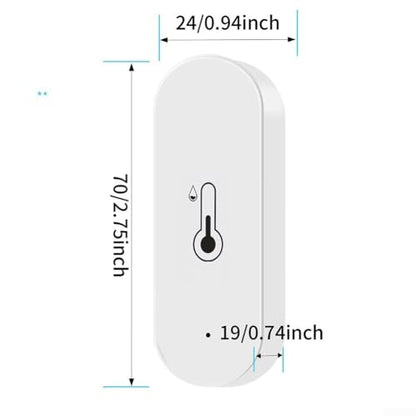 For Cozylife WIFI Indoor for temperature And Humidity Sensor With App Controlled Alerts And Wireless Connectivity