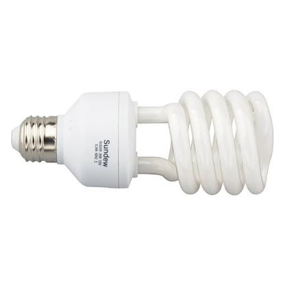 Sundew 10.0 UVB Reptile Light Bulb, Compact Fluorescent Desert Lamp for Bearded Dragons, Tortoises, Lizards, Fits Deep Terrariums, E26 Base