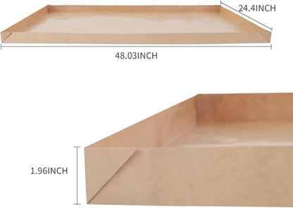 Disposable Guinea Pig Cage Liners, 48" x24 Large Liner Bag for Guinea Pig Cage Bottom, Water-Resistant Kraft Paper (8Pack) - size: (48" x 24") 8Pack