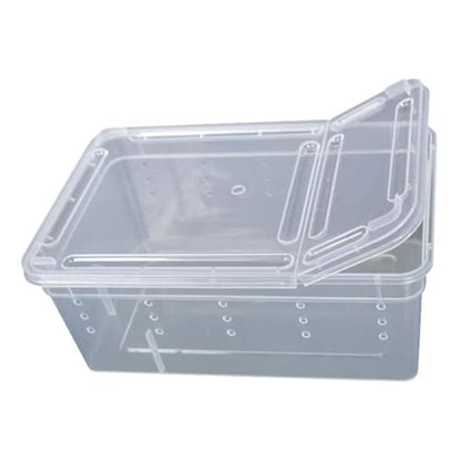 Hypeety Small Reptile Breeding Box for Reptiles Small Snake Turtle Spiders Geckos Frogs Breeding Box Case Feeding Hatching Container Reptile Tank Terrarium