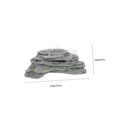 BESPORTBLE Turtle Basking Platform with Adjustable Height Realistic for Aquatic Turtles Easy to Install Floating Island Terrarium Decoration