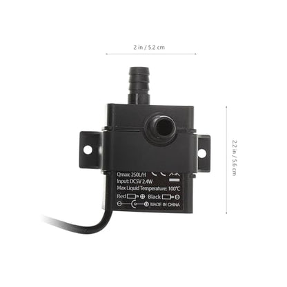 KOMBIUDA Miniature Brushless Dc Water Pump Submersible Aquarium Circulation Pump 5v 2m Lift for Fish Tank and Pet Fountain Water Supply