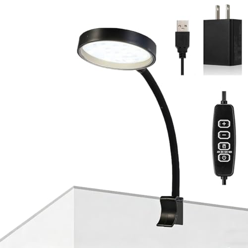Carefree Fish Aquarium LED Light USB 7W Timer 4/8/12/18 Hours for 1~5Gal Fish Tank (Include UL Certification Power Adapter)