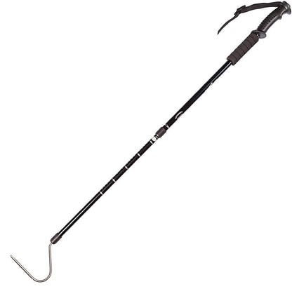 AYNEFY Retractable Snake Hook, Stainless Steel Extensible Snake Catcher Capture Hook Adjustable Reinforced Lightweight Reptile Grabber Snake Catcher with Handle Professional Reptile