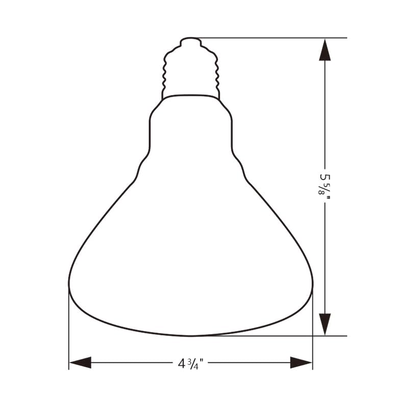 Sundew Mercury Vapor UVB Reptile Bulb 125W, PAR38 120V E26 – Coated Glass UVB Heat Lamp (125, Watts)