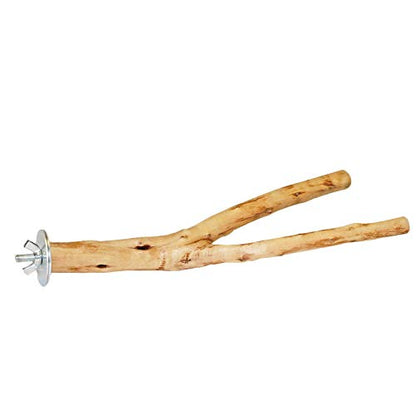 Natural Branch (Forked) - Durable Multi-Branch Perch Stand Cage Accessory - Sugar Gliders, Squirrels, Prairie Dogs, Degus, Marmosets, Monkeys, Parrots, Birds, Rats, Reptiles, Amphibians & Small Pets