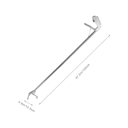 Stainless Steel Snake Catcher Clip Reptile Grabber with Lock Non-Slip Grip for Safe Snake Handling and Secure Capture in Garden and Zoo Use