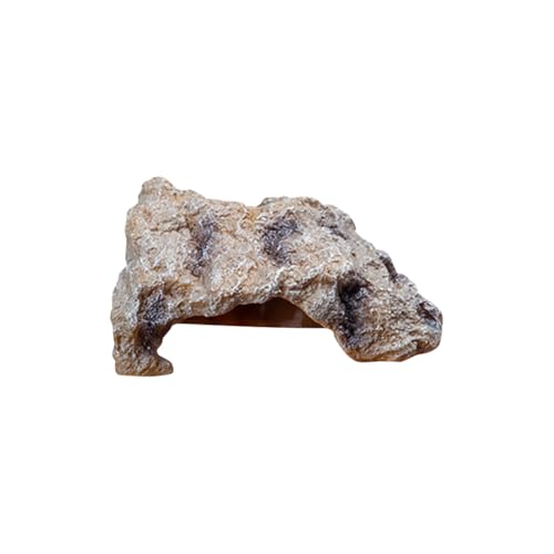 Resin Reptile Hide Rock Bearded Dragon Hideout Rock Lizard Reptile Tank Cave Bearded Dragon Habitat Ornament Terrarium Decor Cave