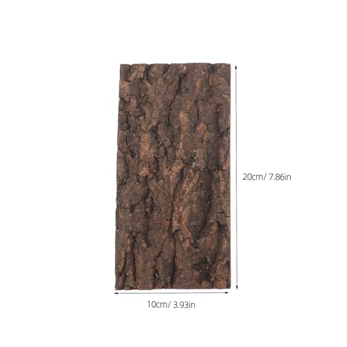 Levemolo 4pcs Terrarium Background: Wood Bark for Plants - Outdoor Tree Bark Material Wall Decoration for Reptile Tank and Table Settings