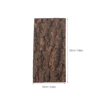 4pcs Reptile Tank Background: Cork Bark Background - Natural Tree Bark Sheet for Terrarium Decor Mossy Landscape Aquarium Setup