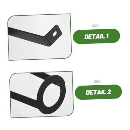 2pcs Reptile Lamp Bracket Adjustable Metal Lamp Stand for Terrarium Uvb Basking Light Holder Compatible Glass Enclosures for Lizards and Amphibians
