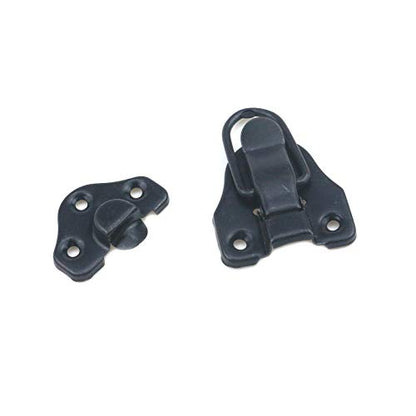 Geesatis 8 Pcs Metal Box Hasp Lock Toggle Latch Catch Decorative Hasp BoxLatch Hasps for Jewelry Wooden Case Boxes, with Mounting Screws, Black - style: A-Black