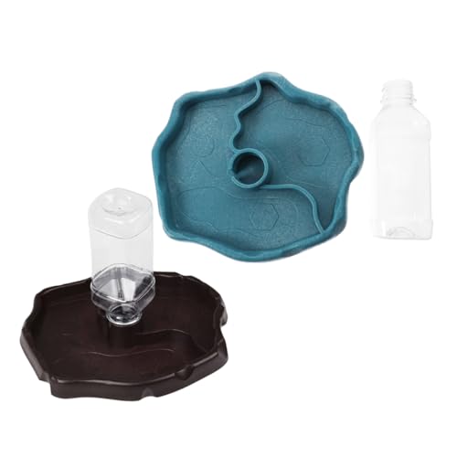 BESPORTBLE 2pcs Bearded Dragon Water Dish and Food Bowl Durable Reptile Feeder for Tortoises Lizards and Amphibians Easy to Clean and Maintain for Pet Hydration and Feeding Needs