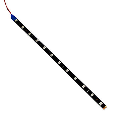 DC 12V Waterproof 1Ft 12 LED Strip Underbody Light with 6 inches Wires for Motor (Blue,Pack of 6) - color: Blue