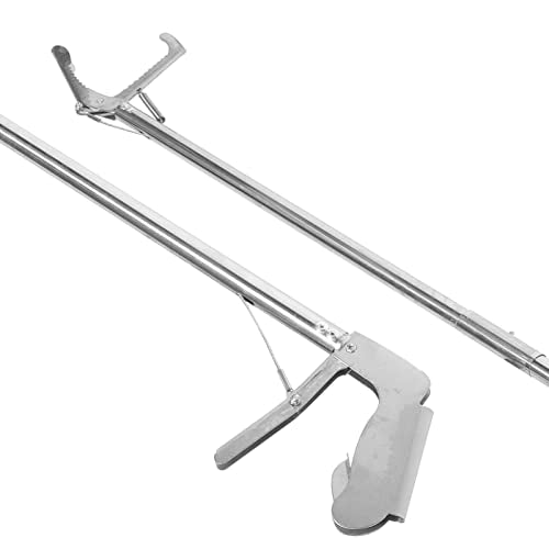 balacoo Folding Snake Catcher Clip Tool Stainless Steel Snake Grabber Stick Lock Clamp for Handling for Gardens and Outdoors