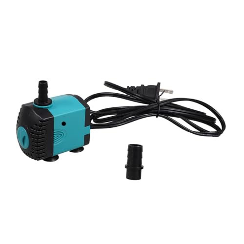 COLLBATH Submersible Fish Tank Water Pump 6w Silent Mini Aquarium Circulation Pump 110v Ac for Hydroponics, Indoor Waterfalls, Terrariums, and Pond Drain Transfer