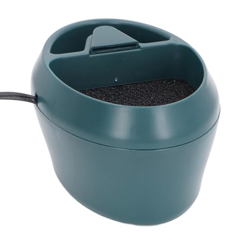 Reptile Water Fountain, Automatic Circulation Waterfall Spout Lizard Water Dispenser with Food Trough for Bearded Dragon,Drinking Fountain Water Dripper for Amphibians Insects