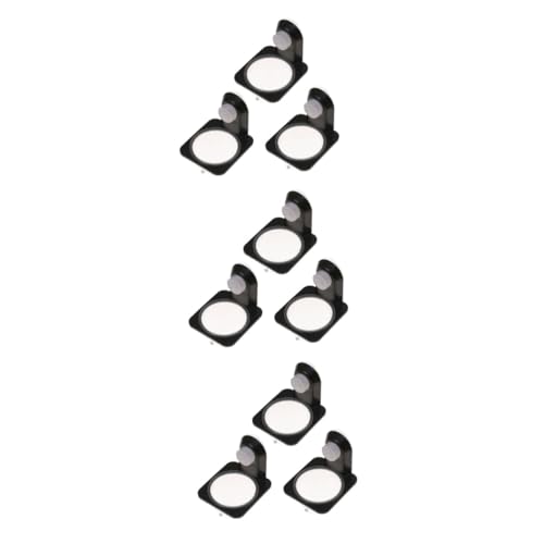 DOITOOL 9pcs Reptile Water Bowl and Food Dish Suction Cup Style Black Feeding for Tortoises Lizards and Other Reptiles Easy to Clean - color: Blackx3pcs, size: Size 4x3pcs