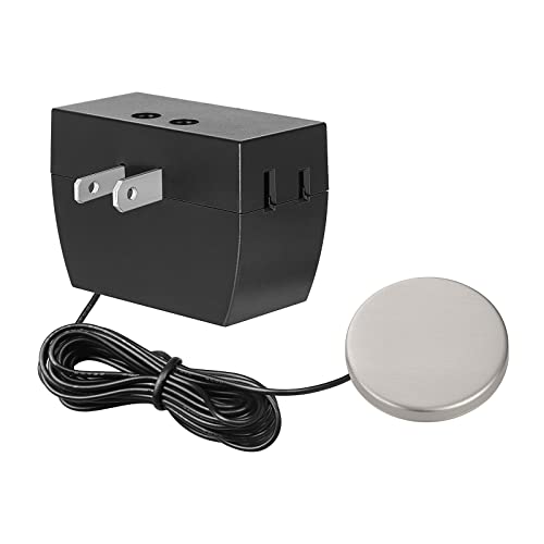 DEWENWILS Touch Dimmer Switch, Touch Pad Control with 3 Levels of Dimming, Dimmable LED/CFL Lights, and Incandescent Bulbs, Extension Cord, 1 Pack, ETL Listed, Black - color: Black, size: 1 Pack