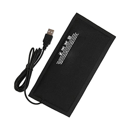 USB Reptile Heating Mat Amphibian Heating Pad Small Animal Heat Pad Constant Temperature 45C with Carbon Fiber for Turtles Snakes Lizards Spiders (Large Size 28 * 18cm (Constant Temperature - size: Large size 28*18cm (constant temperature without
