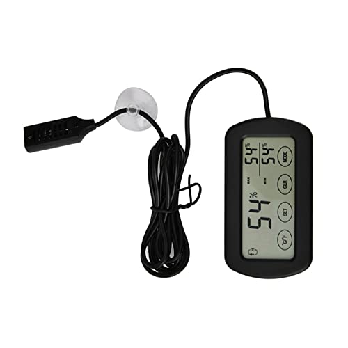 GOWENIC LCD Egg Incubator Thermometer Hygrometer, Reptile Tank Digital Thermometer Hygrometer with Probe, Egg Incubator Accessories for Reptile Tank Indoor