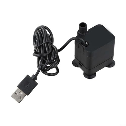 Ultra-Quiet USB Submersible Water Pump DC 5V 3W for mini Fountain Pump For Aquarium Fish Tank Hydroponics Small Pond Water Circulation With Suction Cups Power Cord