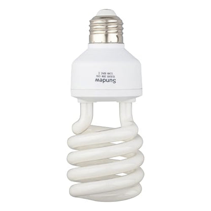 Sundew 10.0 UVB Reptile Light Bulb, Compact Fluorescent Desert Lamp for Bearded Dragons, Tortoises, Lizards, Fits Deep Terrariums, E26 Base
