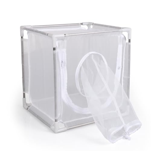 RESTCLOUD Insect Breeding Cage, Insect Rearing cage with Ultra Fine Mesh, Size 12" x 12" x 12"
