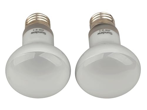 Sundew 2-Pack Reptile Heat Bulb, Dimmable Basking Spot Lamp for Reptiles & Amphibians, Daytime Heating Light for Bearded Dragon, Gecko, Lizard, Snake, Turtle - E26 Base (50, Watts)