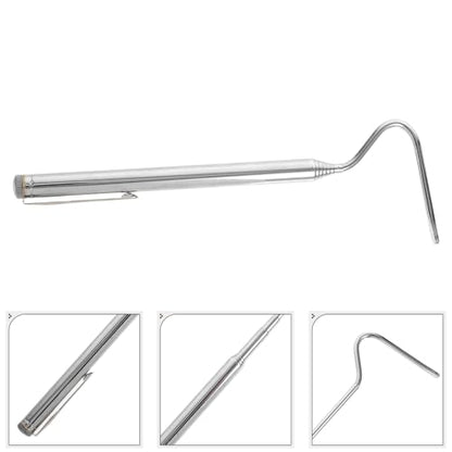 BESPORTBLE Retractable Stainless Steel Snake Hook Grabber Portable Adjustable Snake Catching Tool for Reptile Handling and Secure Capture
