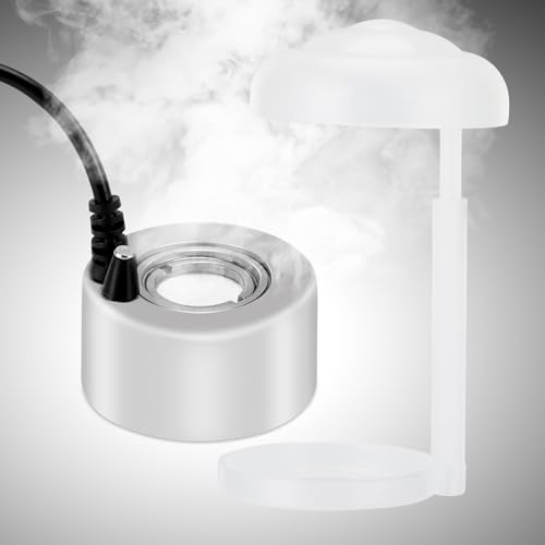 AGPTEK Aluminum Mini Mist Maker Fogger Water Fountain Pond Fog Machine Atomizer, Perfect for Halloween, Christmas and Other Holidays