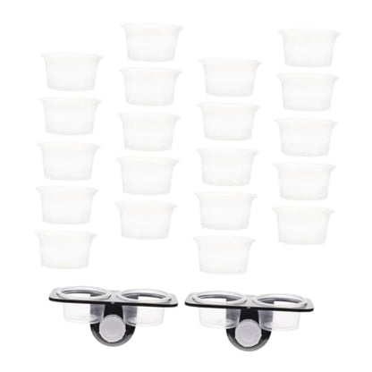 1Set Reptile Feeding Ledge Water Feeder Durable Reptile Tank Supplies with Suction Cups for Easy Installation for Geckos Lizards and Amphibians