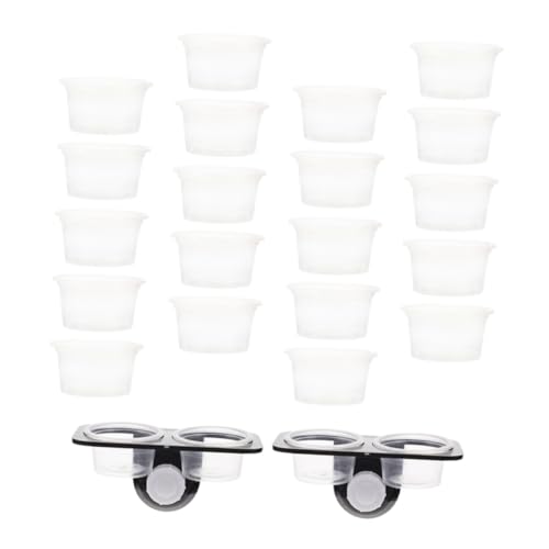 1Set Reptile Feeding Ledge Water Feeder Durable Reptile Tank Supplies with Suction Cups for Easy Installation for Geckos Lizards and Amphibians